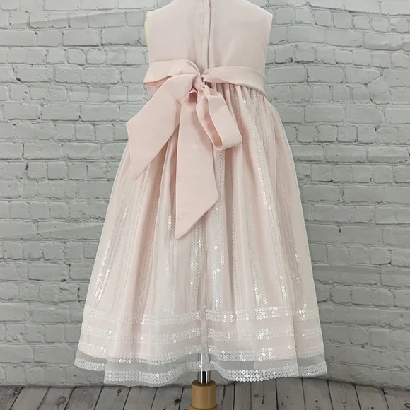 American Princess Holiday Blush Dress Size 4 sparkle - Picture 7 of 8